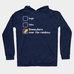 Somewhere over the Rainbow (white) Hoodie